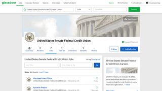 United States Senate Federal Credit Union Jobs | Glassdoor