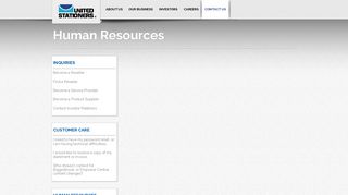 Human Resources - United Stationers