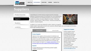 Suppliers - United Stationers