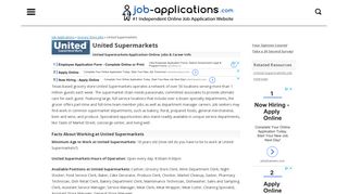 United Supermarkets Application, Jobs & Careers Online