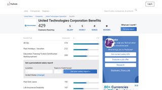 United Technologies Corporation Benefits & Perks | PayScale