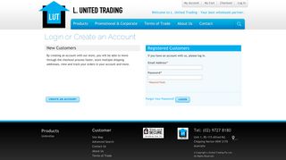 Login or Create an Account - L United Trading