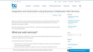 Integration and Automation using Business Collaborator ... - GroupBC