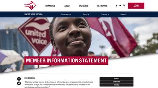 Member Information Statement - United Voice Victoria