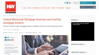 United Wholesale Mortgage launches new tool for mortgage brokers ...
