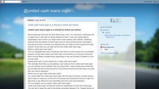 @united cash loans login