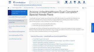 Arizona Dual Complete® Special Needs Plans | UHCprovider.com