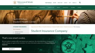 Student Insurance Company | William & Mary