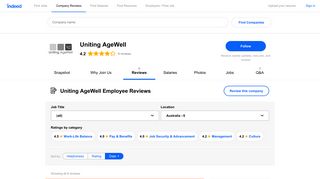 Working at Uniting AgeWell: Employee Reviews | Indeed.com