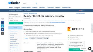 Kemper Direct car insurance review January 2019 | finder.com