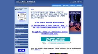 Unity Credit Union - Home Page