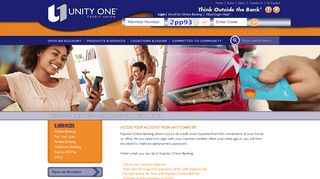 Unity One | Credit Union Express Online Banking Services