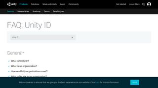 FAQ: Unity ID