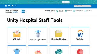 MyROCHealth | Unity Hospital Staff Tools