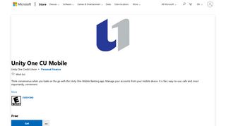 Get Unity One CU Mobile - Microsoft Store