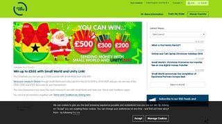 Win up to £500 with Small World and Unity Link!