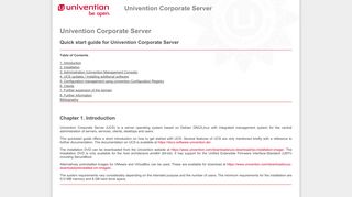 Quick start guide for Univention Corporate Server