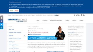 Universal Avionics Systems Corporation | Customer Support