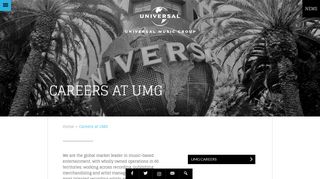 Careers at UMG - Universal Music Group