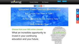 Universal Class Platinum Membership