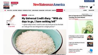 My Universal Credit diary: “With six days to go, I have nothing left”