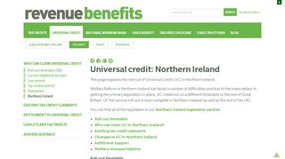 Northern Ireland « Who can claim Universal Credit « Guidance ...
