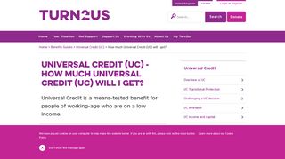 How much Universal Credit (UC) will I get? - Turn2us