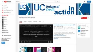 Universal Credit In Action - YouTube
