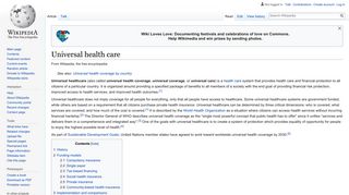 Universal health care - Wikipedia