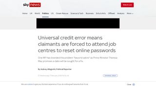Universal credit error means claimants are forced to attend job centres ...