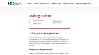 Your jobcentre appointment - Understanding Universal Credit