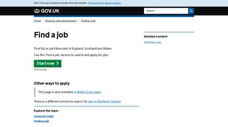 Find a job - GOV.UK