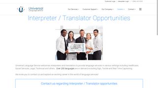 Universal Language Service | Interpreter / Translator