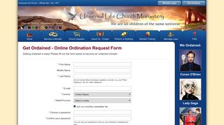 Free Online Ordination - Get Ordained with Universal Life Church