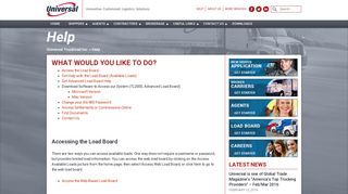 Help | Universal Truckload Inc.