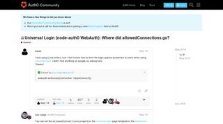 Universal Login (node-auth0 WebAuth): Where did ... - Auth0 Community