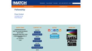Fellowship - The Match, National Resident Matching Program