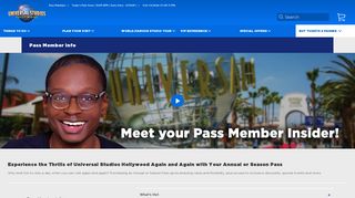 Pass Member Info - Universal Studios Hollywood