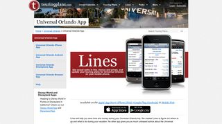 Universal Orlando App | iPhone, Android, Mobile Web - Touring Plans