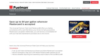 Fuelman Advantage Mastercard - Fuel Card | Fuelman