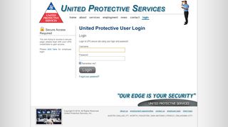 Login - United Protective Services
