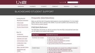 Frequently Asked Questions - Blackboard Student Support