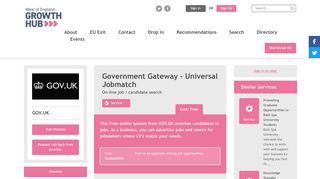 Government Gateway - Universal Jobmatch