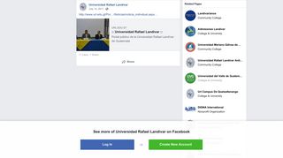 Universidad Rafael Landívar - Facebook