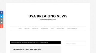 Universidad siglo 21 campus virtual – Tag – USA Breaking News