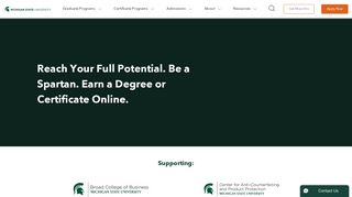Michigan State University Online - Online Certificates and Degrees