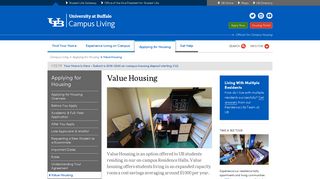 Value Housing - Campus Living - University at Buffalo
