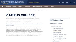 Campus Cruiser - Suffolk University