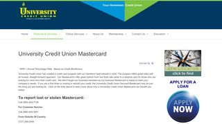 Mastercard Credit Cards - University Credit Union