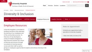 Employee Resources | Diversity and Inclusion ... - University Hospitals